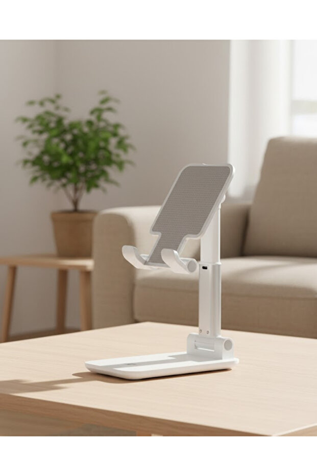 Ergonomic Phone Stand with Non-Slip Silicone Surface -
