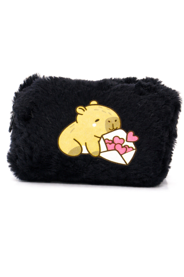 Colorful Children's Wallets with Capybara Design Plush Capybara Children's Wallet