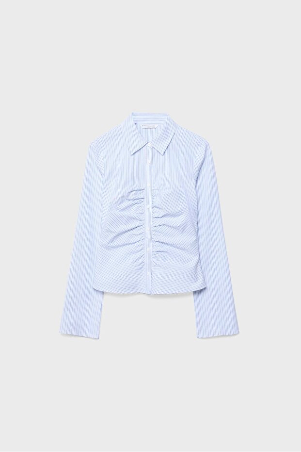 Büzgülü bengalin gömlek - 6