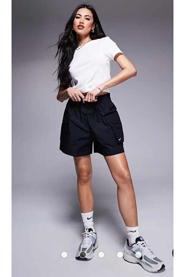 Trend Essential 5 inç kargo parasut şort - 3