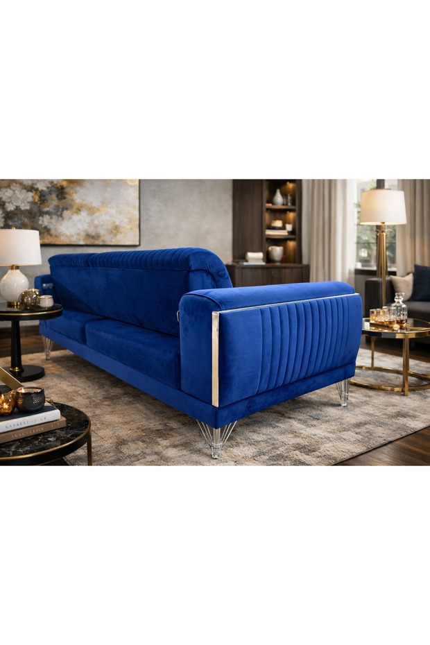 Nirvana Koltuk Üçlüsü Mavi - 3