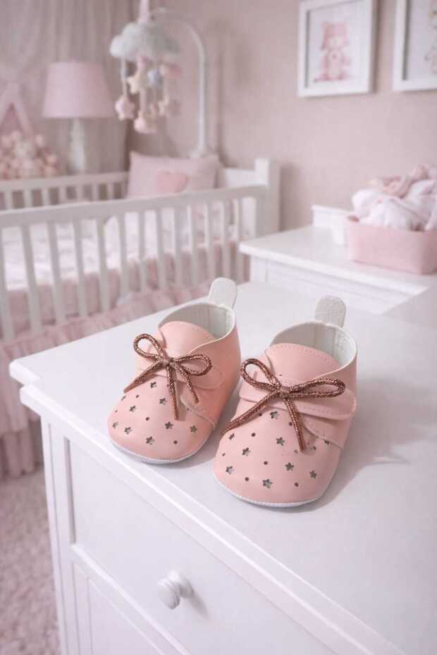 İncibaby Baby Girl Soft Sole First Step Shoes