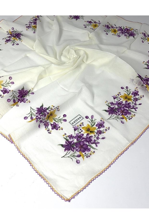 Embroidered Organic Cotton Writing 0606131 12