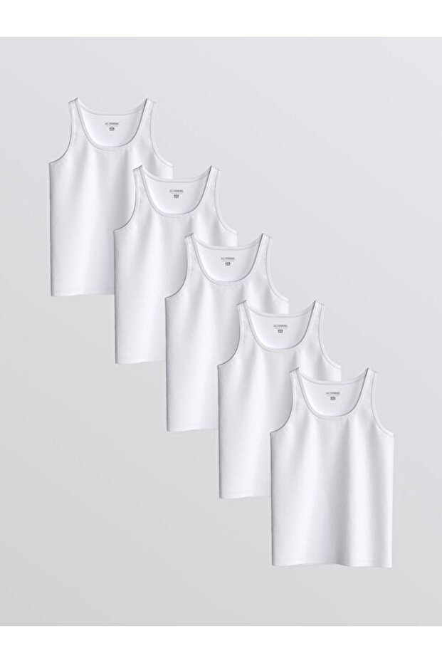 مجموعة Shining Store Sparkling Choices من قمصان الأطفال الأولاد بدون أكمام ذات ياقة روبا، 5 قطع