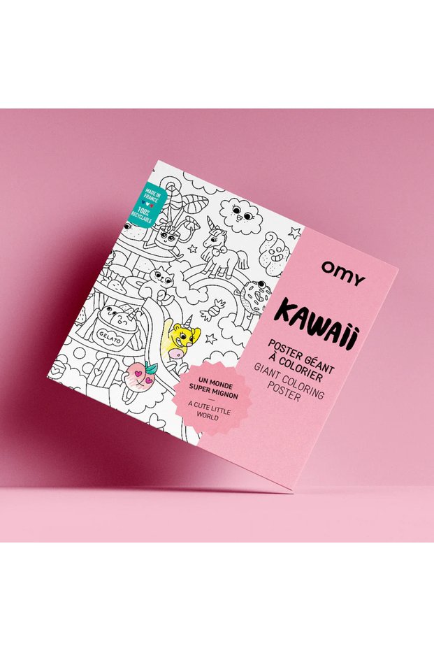 Dev Boyama Posteri - Kawaii