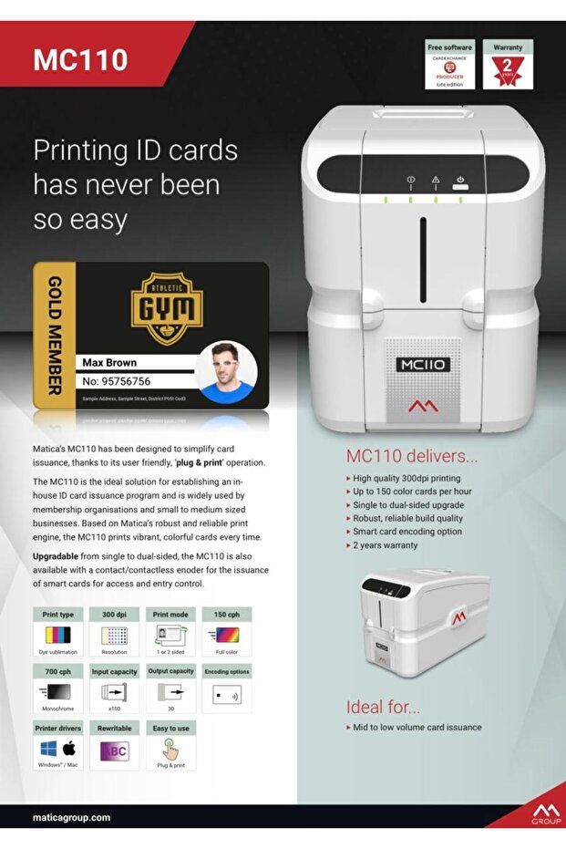 ID Card Printer MC110 - 6