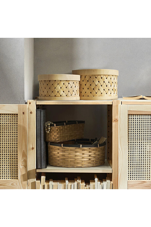 SNÖPLOG sepet , bambu, 3 adet - 5