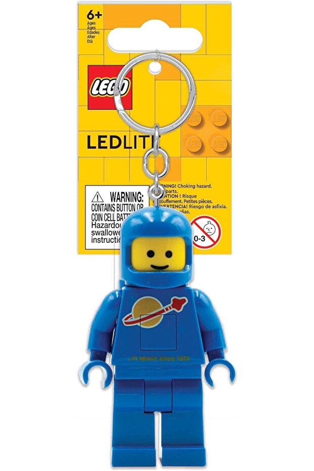 IQ Minifigures Keychain Light Spaceman - Blue IQ‑KE10H (Ages 6+)