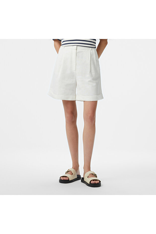 Kadın Beyaz Şort - 3