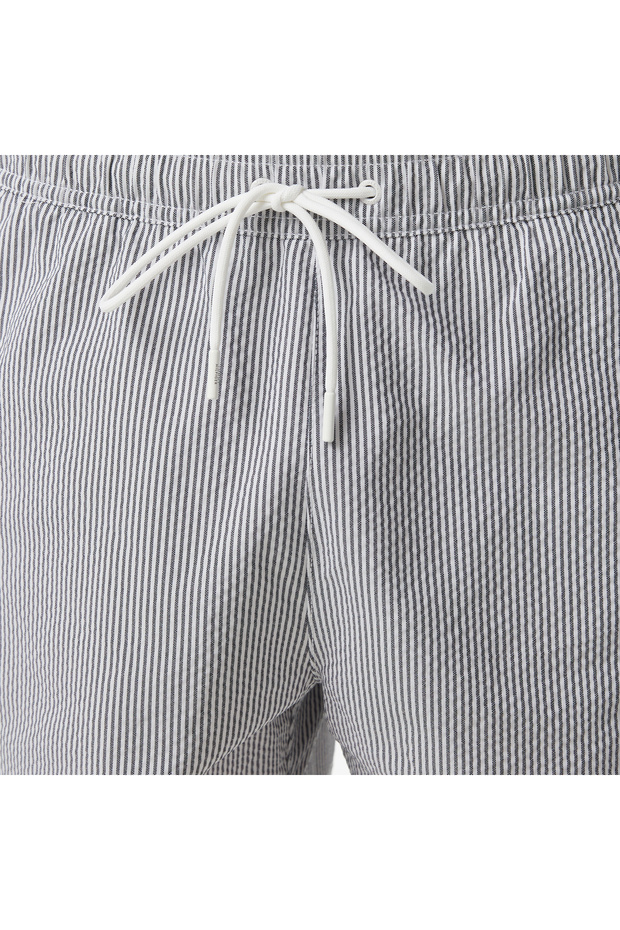 Medium Drawstring Erkek Gri Mayo - 6