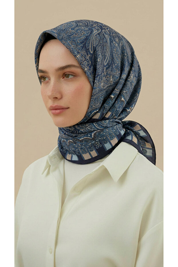 Ethnic Pattern Cotton Scarf 120*120 cm
