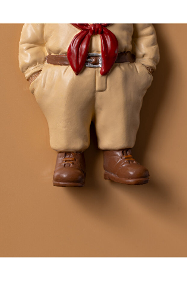 Cookie Bear Magnet - Krem- 4x8 cm - 5