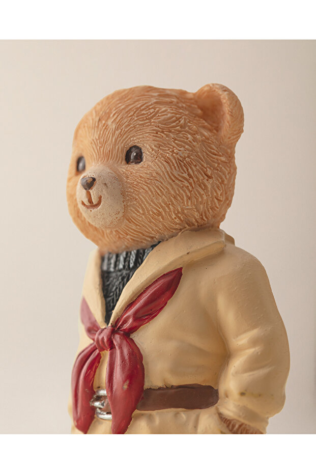 Cookie Bear Magnet - Krem- 4x8 cm - 6