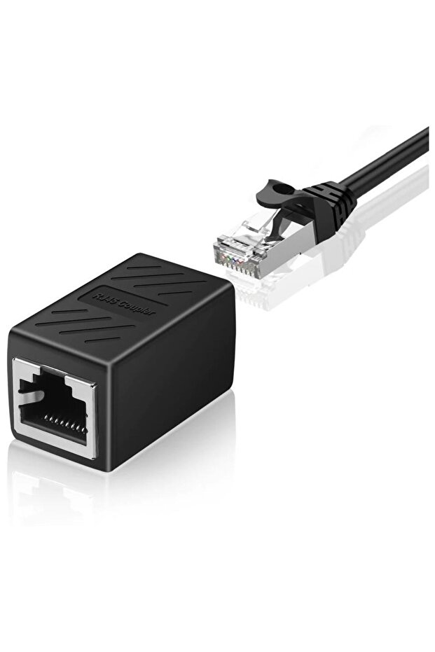 4608 Cat5 6 Female Cable Splicer Extension Extender Rj45 Snap-On Combiner Intermediate Adsl Gigabit
