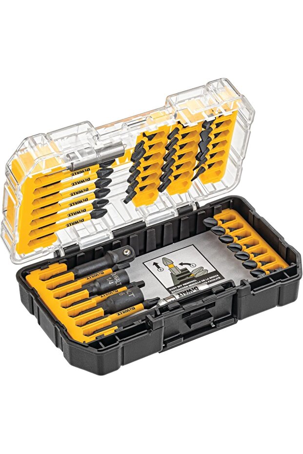 Screwdriver Bit Set, Impact Ready, Flextorq, 40-Piece (Dwa2T40Ir)