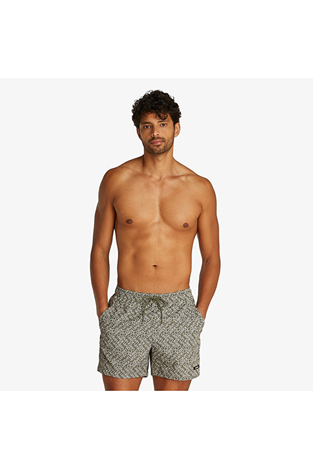 Drawstring Erkek Yeşil Mayo - 2