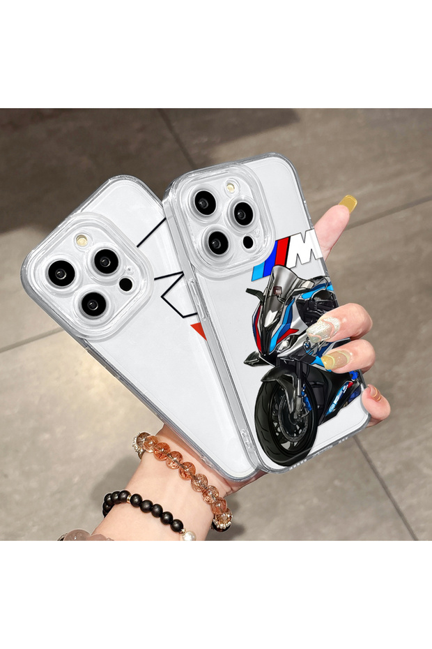 حافظة متوافقة مع هاتف iPhone 8، حافظة هاتف من السيليكون الناعم بنمط BMW مع حماية شفافة للكاميرا - 7