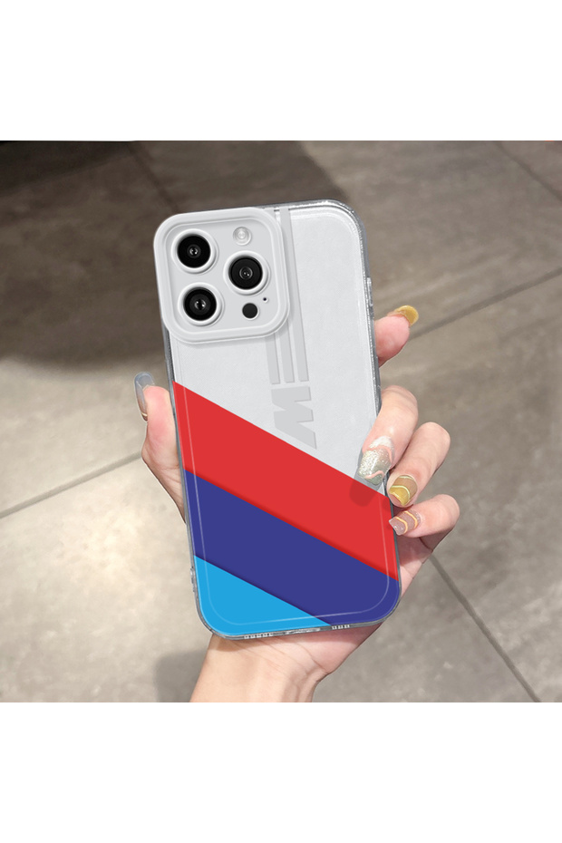 iPhone 14 Pro Max Compatible Transparent Case Soft Silicone Camera Protected Phone Case Bmw Pattern