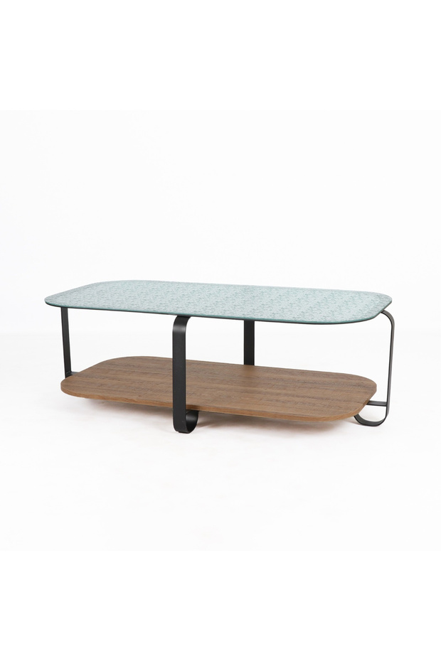 طاولة استقبال بطبقتين بتصميم مميز - 1