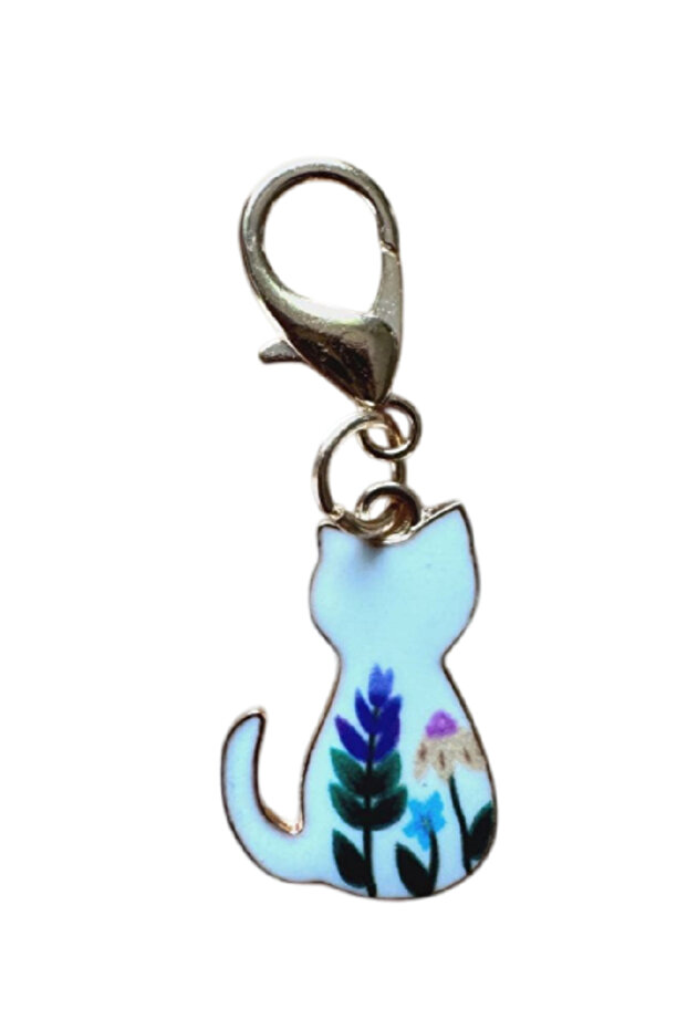 Mini Cat Zipper Ornament Charm Wallet Bag Ornament