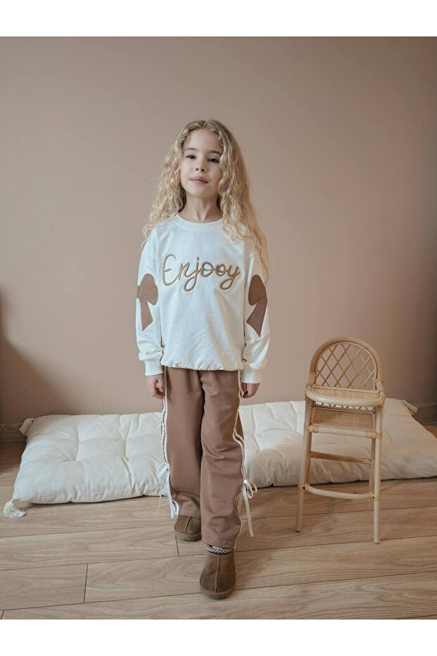 Girl Child 5-14 Years Old 2 Thread Lycra Bottom and Top Tracksuit Set