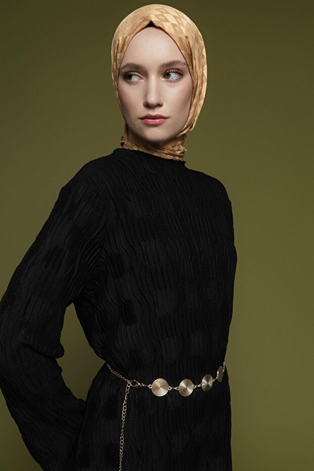 Jakarlı Örme Takım Siyah - 2