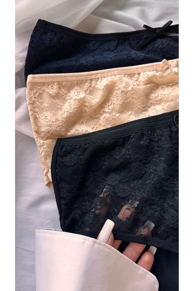 Women's Battal Panties Lace Cotton Women's Underwear Polyamide Blended