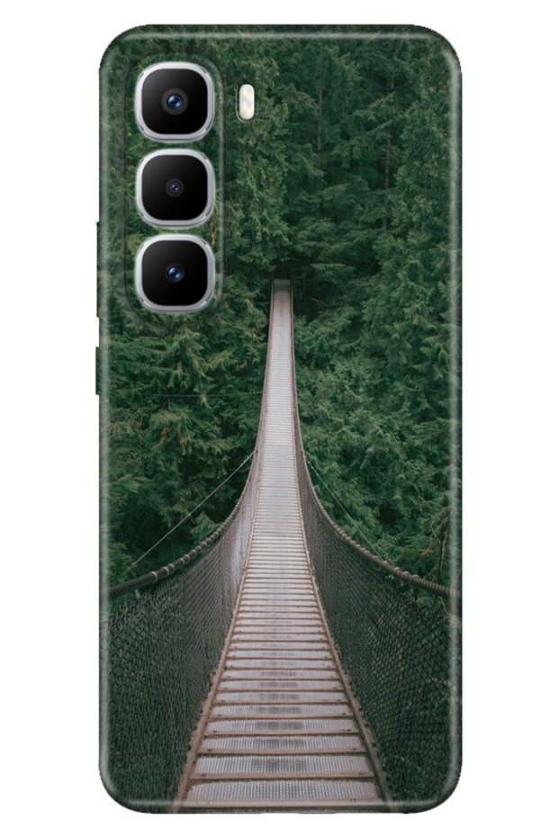 Infinix Hot 60 Pro+ Plus Case Colorful Silicone Printed Tpu Fear Bridge