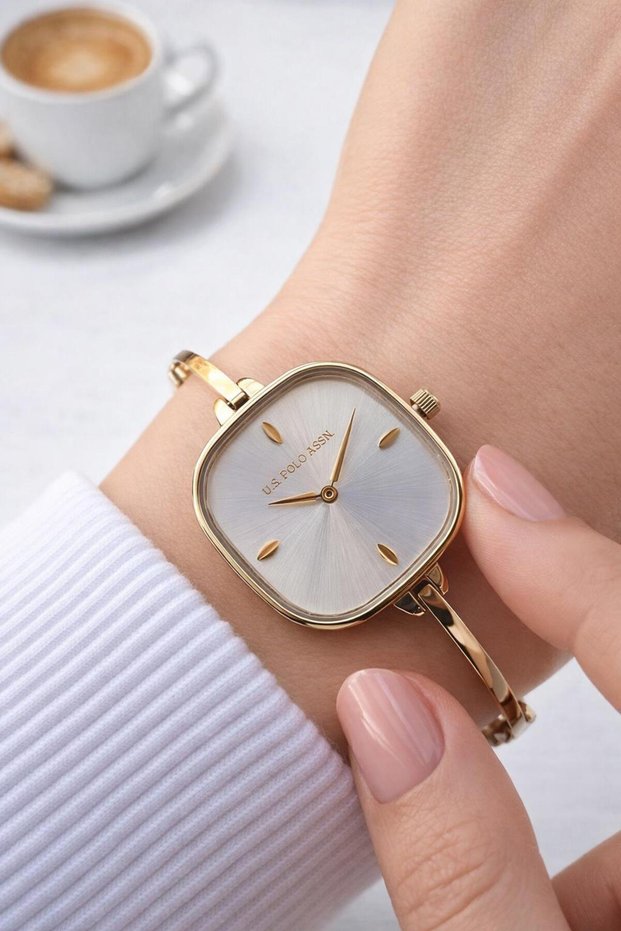 U.S. Polo Assn. Thin Waterway Special Design Steel Cord 2 Year Warranty Female Wristwatch U02158.3