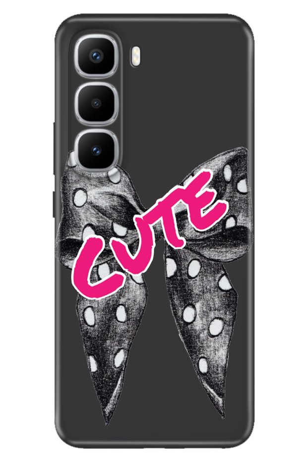 Infinix Hot 60 Pro+ Plus Case Decorative Silicone Printed Cover Cute Ribbon
