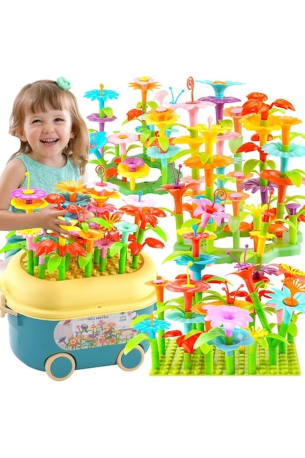 Set Creativ de Constructie 3D - Flower Garden Indiggo@