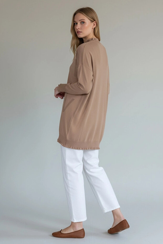 Viskon Triko Tunik - Camel - 3