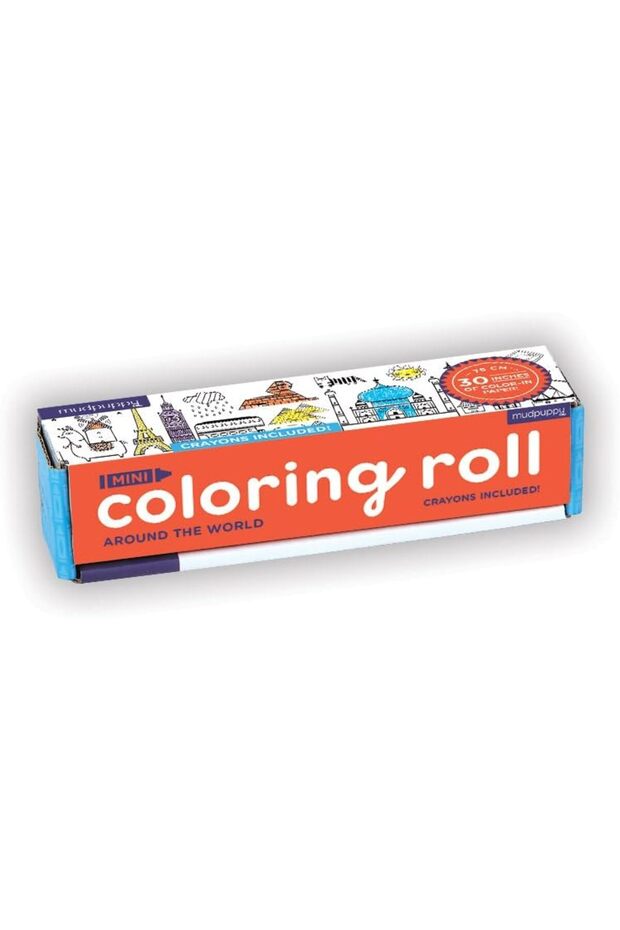Mini Coloring Roll: Around the World
