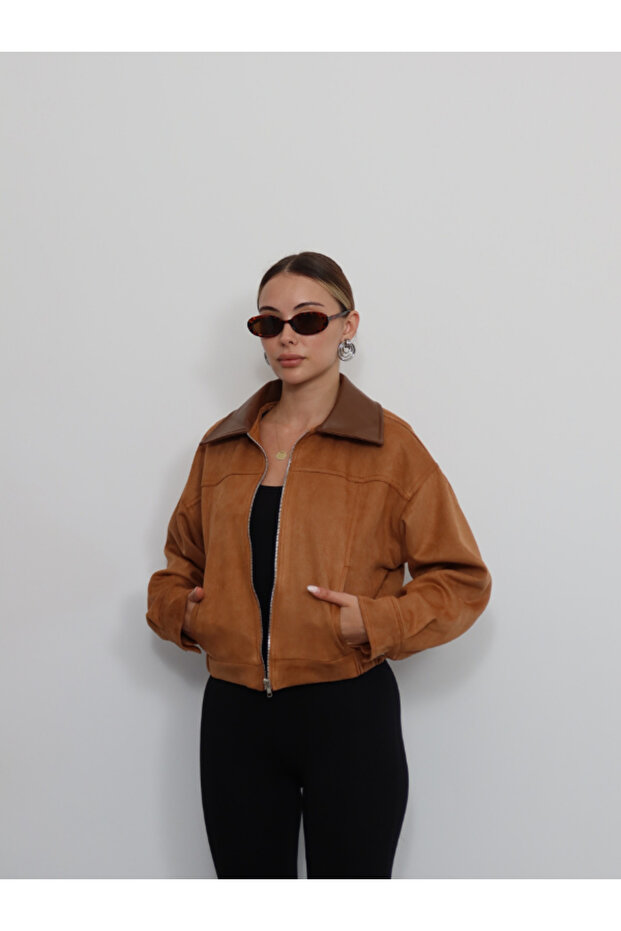 SUNİ SÜET BOMBER CEKET - 4