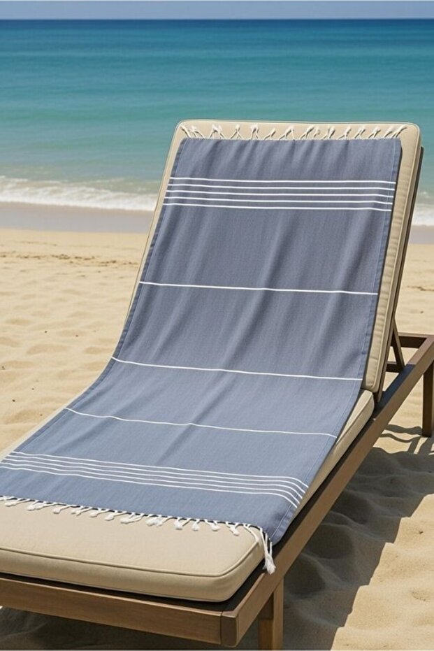Mika 100% Cotton Peshtemal Towel 100X180 cm | Beach Towel, Hammam Peshtemal, Quick-Drying Lightweight Bath Towel