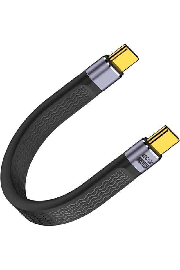 40Gbps USB C to USB C Male Cable,USBC to USBC PD Fast Charging Cord,with Thunderbolt 3 Support 240W