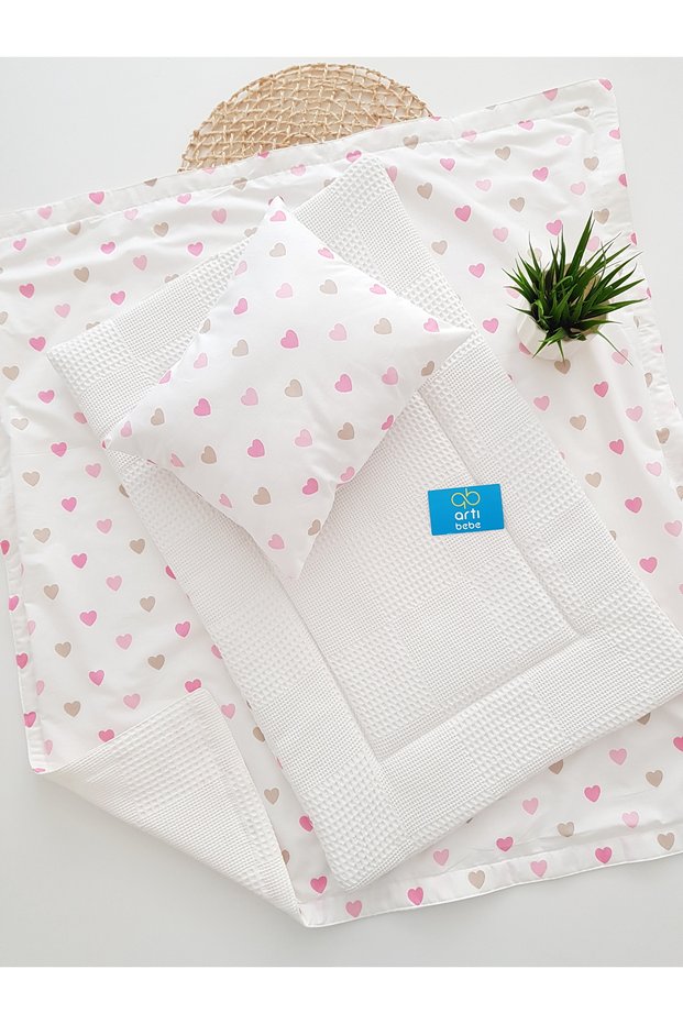 Baby Changing Set with Blanket, Cushion, Muslin, Baby Pillow, Newborn, Crib, Baby Products