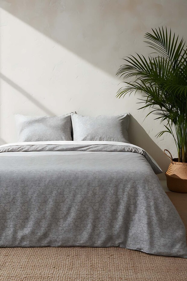 Style Anthracite Double Bedspread Set - 6