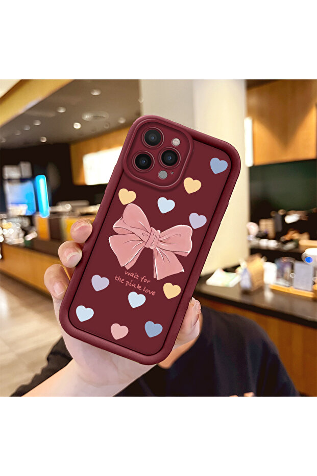 حافظة هاتف من مادة السيليكون المقاومة للصدمات بنمط فيونكة متوافقة مع هاتف iPhone 14 Pro Max - 1