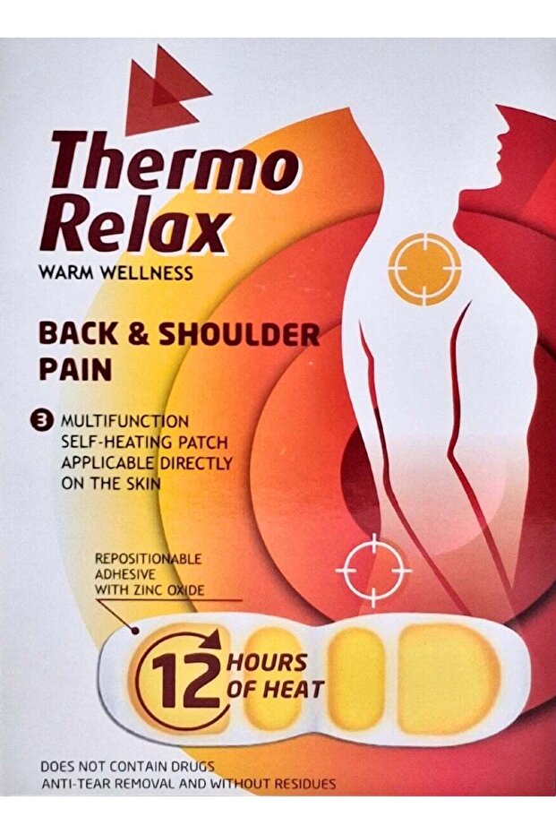 Relax Back&Shoulder Self Heating Patchs 3"S - 1