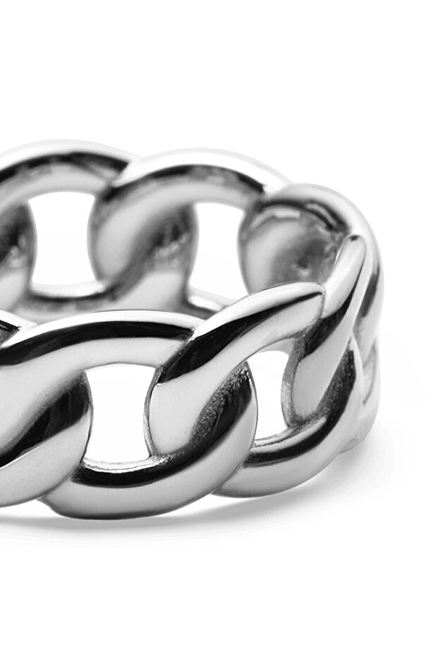 Chunky Chain Ring Silver - 3