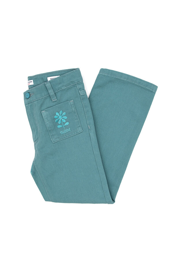 Girl's Mint Canvas Pants 50314779-Vr152