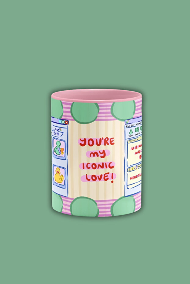 From the Mug series "ICONIC LOVE" Mug - Original design Digital Print 9.5x8 cm