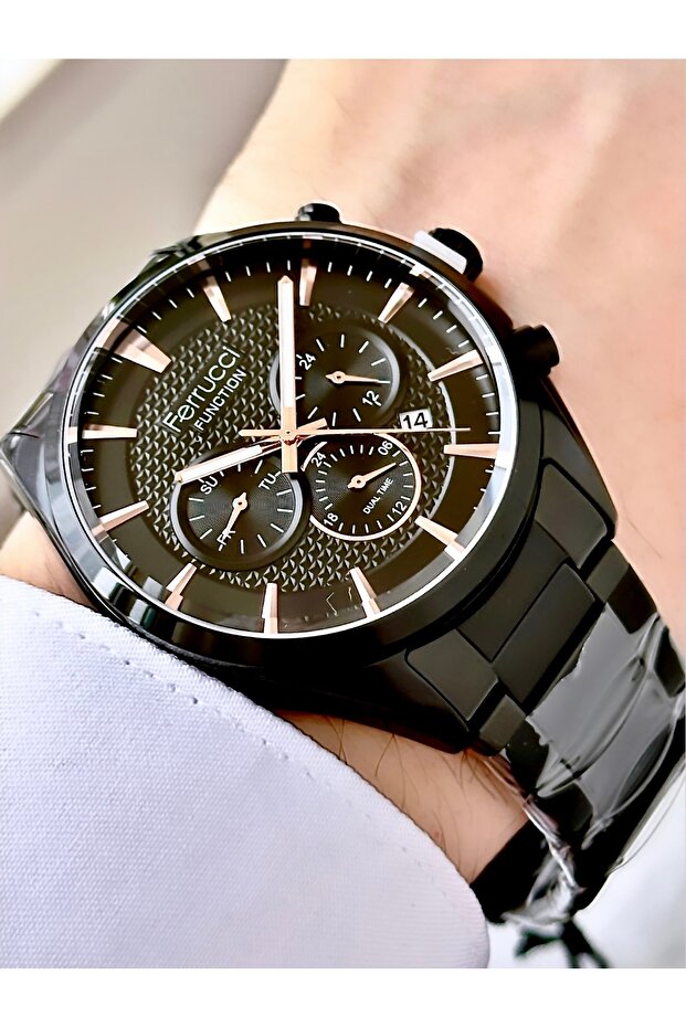 Men's Multifunctional Metal Band Wristwatch
