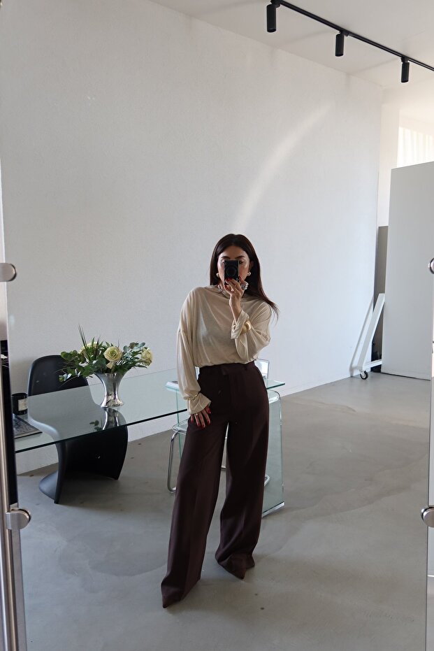 Klasik Basic Kumaş Pantolon - 1