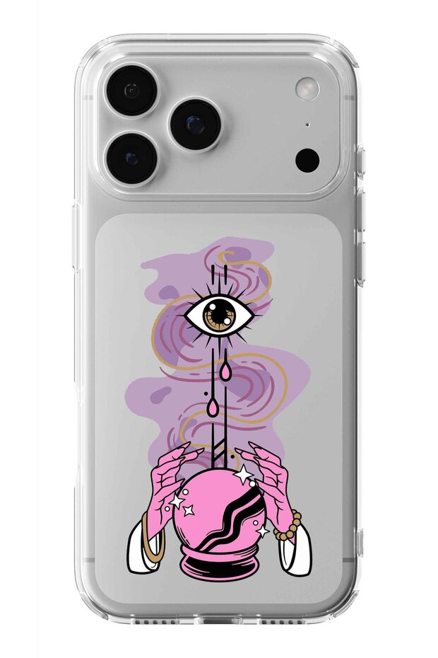 حافظة شفافة مطبوعة بتصميم Magic Sphere متوافقة مع iPhone 17 Pro - 1