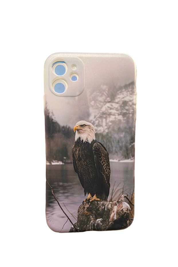 حافظة فاخرة بنمط النسر متوافقة مع آيفون 11 - 1