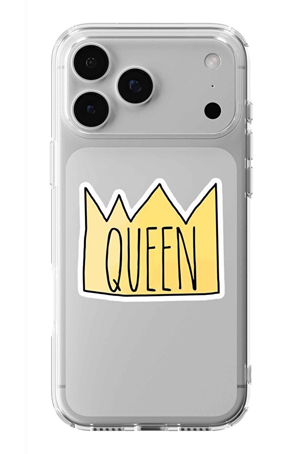 حافظة شفافة مطبوعة بتصميم كوين متوافقة مع هاتف آيفون 17 برو - 1