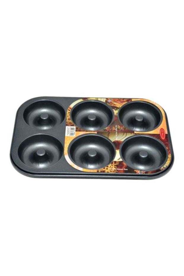 Homemaker 6 Cup Donut Pan Black