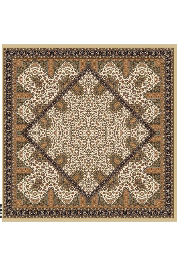 Eșarfă moale Winter Bloom 1244 Crem - 5